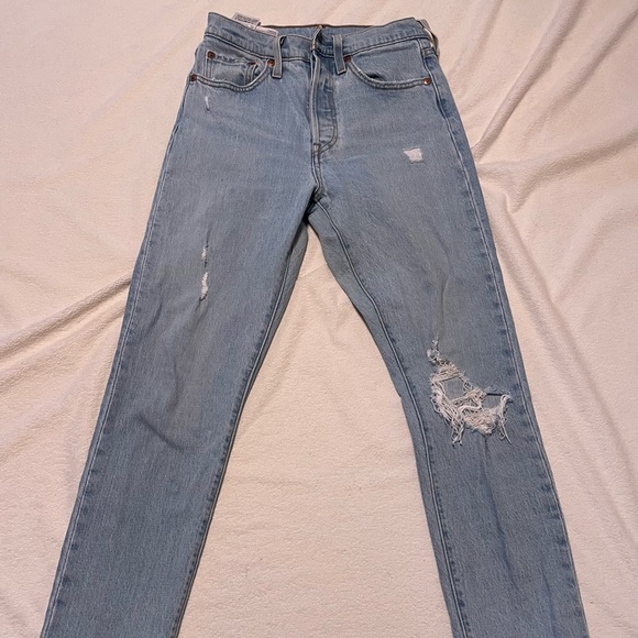 Levi’s 501 skinny jeans with rips - Picture 4 of 4